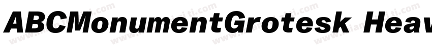 ABCMonumentGrotesk Heavy字体转换